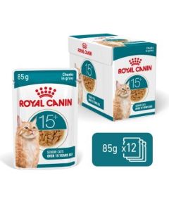 ROYAL CANIN Ageing 15+ Chunks in gravy - wet cat food - 12x85g Консервы кошек