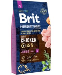 BRIT Premium by Nature S Junior - dry dog food - 8 kg Suņu barība