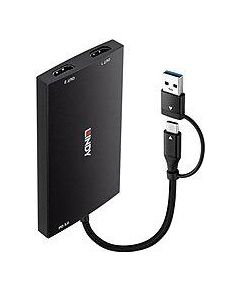 I/O CONVERTER USB-C/A TO HDMI/43430 LINDY Сетевые кабели, провода