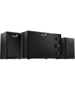 Genius loudspeakers SW-2.1 350, 2.1, 15W, black, control panel, bass and treble control, 3,5 mm jack, 40Hz~20kHz Новинки Компьютерная техника