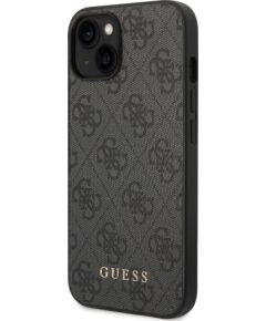 Guess 4G Case Aizsargapvalks priekš iPhone 14 / pelēks Neoriģinālie Maciņi