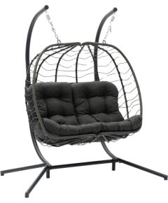Hanging chair FINSE 2-seater 157x110xH196cm, dark grey Новинки Для дома и сада 