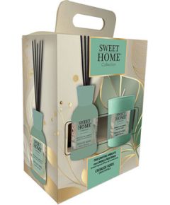 Sweet Home Collection Green Chrysalys Set - Dárková sada aroma difuzéru se svíčkou Парфюмерные наборы