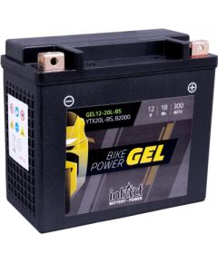 175 x 87 x 155 - + Intact Bike Power GEL 12V 18Ah(c20) 300A(EN) GEL12-20L-BS  EAN4250227524346 Akumulatori
