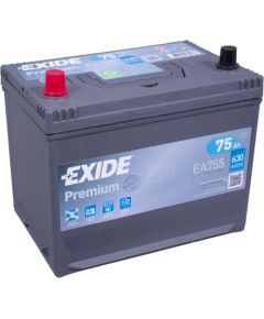 EXIDE PREMIUM EA755 12V 75Ah 630A(EN) 270x173x222 1/1 EAN3661024034173 Akumulatori