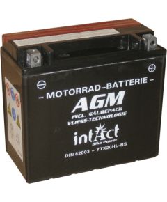 175 x 87 x 155 - + Intact Bike Power AGM 12V 20Ah(c20) 310A(EN) CTX20HL-BS EAN4250227523202 Akumulatori
