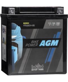 150 x 87 x 160 + - Intact Bike Power AGM 12V 18Ah(c20) 280A(EN) CTX20CH-BS EAN42502275231 Akumulatori