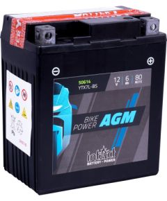 114 x 71 x 131 - + Intact Bike Power AGM 12V 6Ah(c20) 80A(EN) CTX7L-BS LI-01 GEL12-7L-BS EAN42502275 Akumulatori