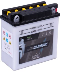 121 x 61 x 131 - + Intact Bike Power 12V 5Ah(c20) 30A(EN) CB5L-B LI-01 EB5L-B SLA12-5L-B EAN42502275 Akumulatori