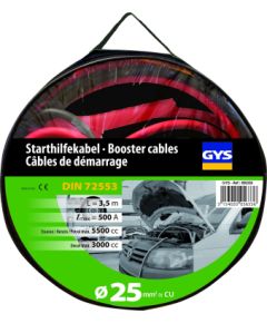 GYS Starta vadi PRO 500A (3.5L/5.5L) - INSULATED CLAMPS - Ø25mm² - 2 x 3.5m Зарядные устройства и стартеры