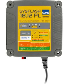 Lādētājs  GYSFLASH 18.12 PL 12V 7/12/18A Pb/Li Akumulatoru lādētāji, starteri