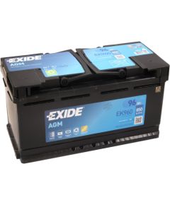 EXIDE START-STOP AGM EK960 12V 96Ah 850A(EN) 353x175x190 0/1 EAN3661024037921 Akumulatori