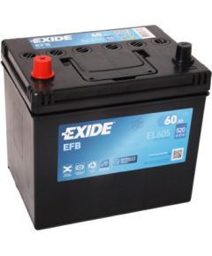 EXIDE EFB EL605 12V 60Ah 520A(EN) 230x173x222 1/1 EAN3661024036726 Akumulatori