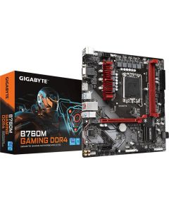 Mainboard|GIGABYTE|Intel B760 Express|LGA1700|Micro-ATX|Memory DDR4|Memory slots 2|1xPCI-Express 3.0 1x|1xPCI-Express 4.0 16x|2xM.2|1x15pin D-sub|1xHDMI|1xDisplayPort|2xAudio-In|1xAudio-Out|2xUSB 2.0|3xUSB 3.2|1xUSB-C|1xPS/2|1xRJ45|B760MGAMINGDDR4 Материнские платы