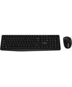 CANYON SET-W01 EN Keyboard+Mouse Wireless Black Клавиатуры
