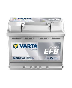AKUMULATORS VARTA BLUE DYNAMIC EFB N60 12V 60AH(C20) 650A(EN) 242X175X190MM -/+ B13 Akumulatori