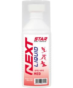 Star Ski Wax Med -3/-8°C Next Sponge Liquid Race Wax 100ml Fluor Free / -3...-8 °C Kopšanas līdzekļi