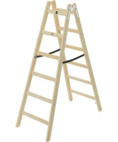 Hailo Kāpnes divpusējās H40 StandardLine / koka / 2x6 pakāpieni Kāpnes un sastatnes