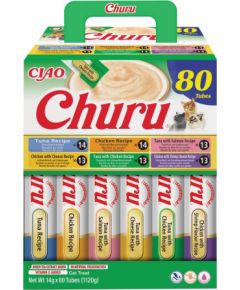 INABA CAT CHURU 80P CHICKEN&TUNE 80x14g Консервы кошек