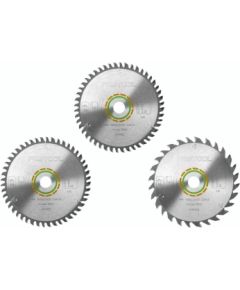 Griešanas diski Festool 578565; 160x20x2,2 mm; Z48/Z28; 5°/15°; 3 gab. Zāģripas