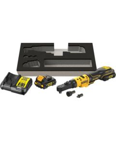Akumulatora sprūdrats DeWalt DCF500L2G-QW; 12 V; 1/4''-3/8''; 75 Nm; 2x3,0 Ah akum. Trieciena uzgriežņu pistoles ar akumulatoru