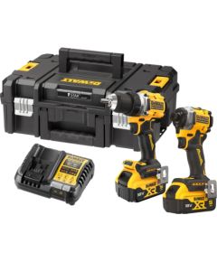 Instrumentu komplekts DeWalt DCK2051P2T-QW (DCD800 + DCF850); 18 V; 2x5,0 Ah akum.  Elektroinstrumentu komplekti