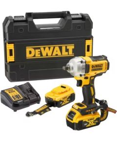 Triecienatslēga DeWalt DCF891P2LRT-QW; 18 V; 1/2''; 2x5,0 Ah akum. Trieciena uzgriežņu pistoles ar akumulatoru