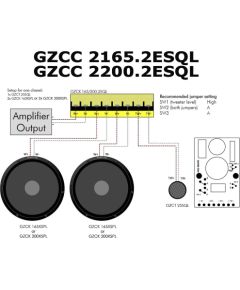 Ground Zero GZCC 2165.2ESQL Auto skaļruņi