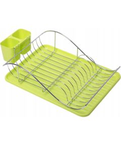 Сушилка для посуды 49 × 32 × 12,5 см (зелёная), 0761A, KAMILLE Citi trauki