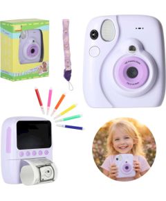 RoGer Digitālais instant fotoaparāts 128GB Violets Mašīnas un piederumi