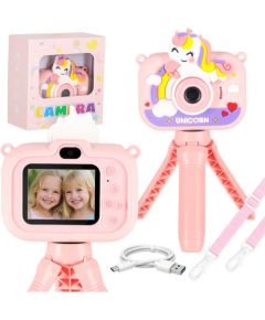RoGer Bērnu digitālais fotoaparāts ar statīvu Vienradzis Mašīnas un piederumi