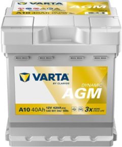 VARTA DYNAMIC AGM A10 12V 40Ah 420A(EN) 175x175x190 0/1 EAN4016987168752 Akumulatori