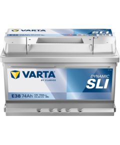 VARTA DYNAMIC SLI E38 12V 74Ah 750A (EN) 278x175x175 0/1 EAN4016987167410 Akumulatori