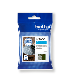 BROTHER LC422C INK FOR BH19M/B cyan Tintes printeru izejmateriāli