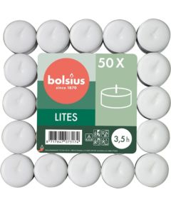 Bolsius Чайные свечи, 50 шт., белые. Свечи и подсвечники