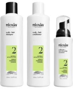Nioxin System 2 Set - Sada péče pro jemné výrazně řídnoucí přírodní vlasy Smaržas - NESAKĀRTOTS