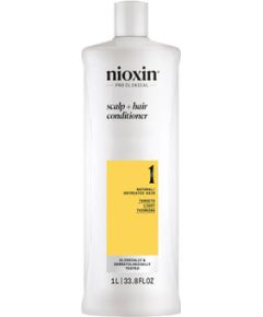 Nioxin System 1 Scalp + Hair Conditioner - Kondicionér pro přírodní vlasy se sklonem k padání 1000ml Smaržas - NESAKĀRTOTS