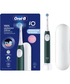 Oral-b ORAL‑B iO Series 2 Elektriskā Zobu Birste ar Ceļojuma Ietvaru Forest Green Elektriskās zobu birstes