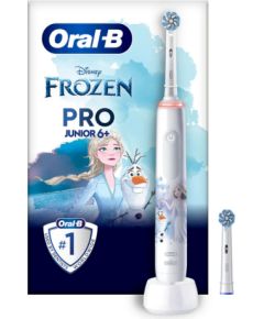 Oral-B PRO Junior Frozen Elektriskā Zobu Birste Bērniem Balta Elektriskās zobu birstes
