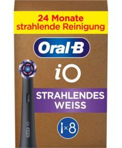 Oral-b ORAL‑B iO Radiant White Zobu Birstu Uzgaļi Melns 8 gab. Elektriskās zobu birstes