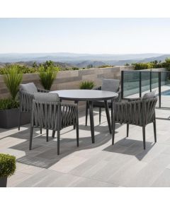 Galds BRISTOL D120xH74cm, pelēks Dārza galdi