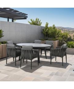 Table BRISTOL 180x120xH74cm, grey Dārza galdi