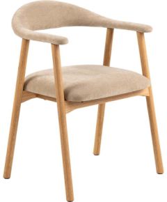 Dining chair ADDI with armrest, beige Комплекты мебели для столовой