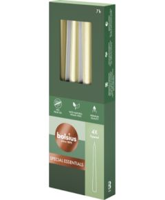 Bolsius Galda sveces 4gab.kastē 245/24mm sudraba Sveces un svečturi