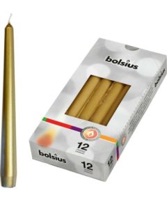 Bolsius Настольная свеча, 1 шт., 245/24 мм, золотистая. Свечи и подсвечники