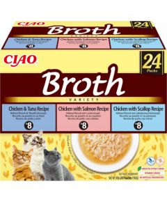 INABA CAT CIAO BROTH CHICKEN,FISHSCA LLOP 24x40g Консервы кошек