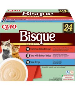 INABA CAT CIAO BISQUE TUNA,BEEF,CHICK 24x40g Консервы кошек