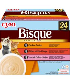 INABA CAT CIAO BISQUE CHICKEN,B EEF,FISH 24x40g Консервы кошек