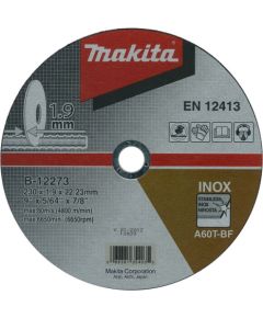 Abrazīvais griešanas disks Makita B-35134; 230x1,9 mm metālam Dažādi diski