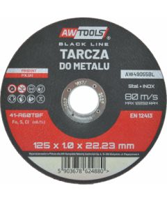 Abrazīvais griešanas disks AWTools AW49055BL; 125x1 mm metālam Различные диски